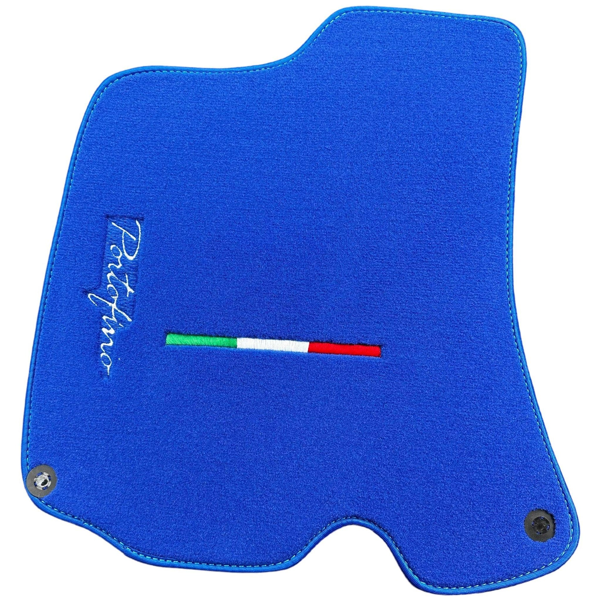 Blue Floor Mats for Ferrari Portofino (2018-2023) Italian Edition - AutoWin