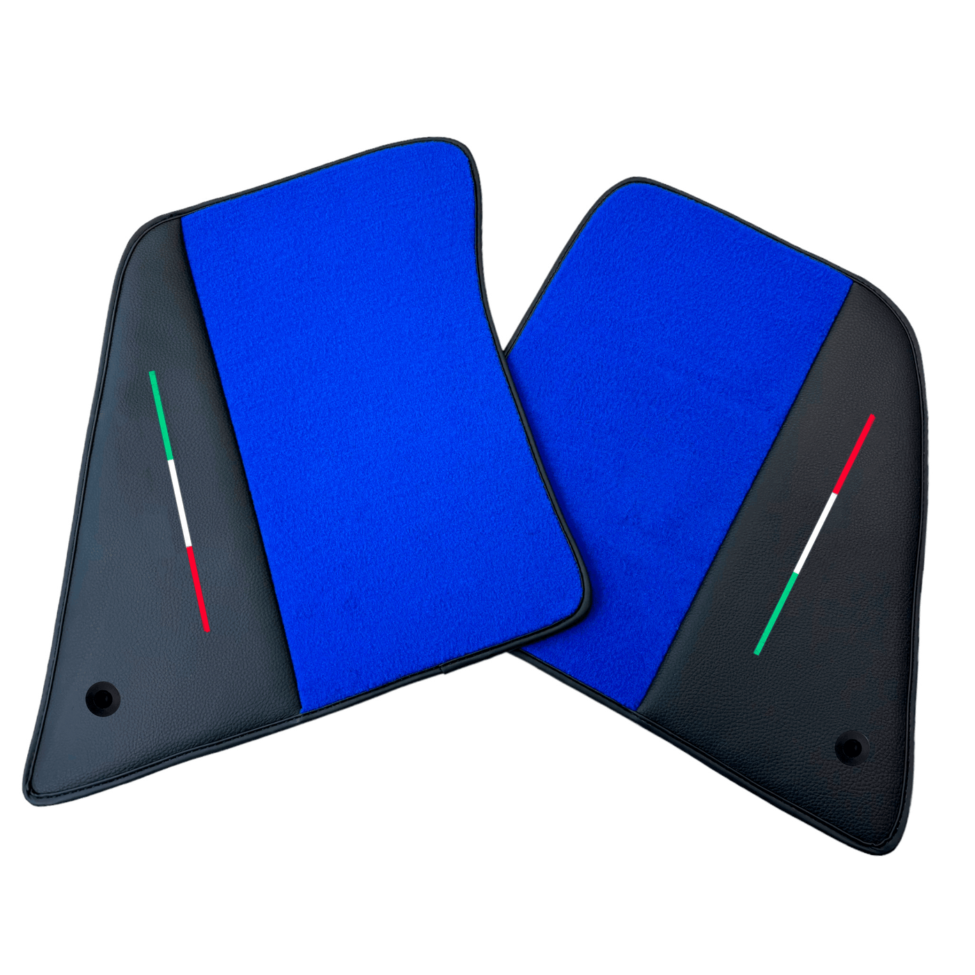 Blue Floor Mats for Ferrari SF90 Stradale (2019-2024) with Leather - AutoWin
