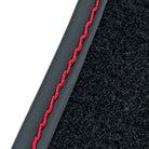 Black Floor Mats for Lamborghini Aventador SV with Alcantara Leather - AutoWin