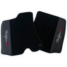 Black Floor Mats for Ferrari Portofino M (2018-2023) with Leather - AutoWin