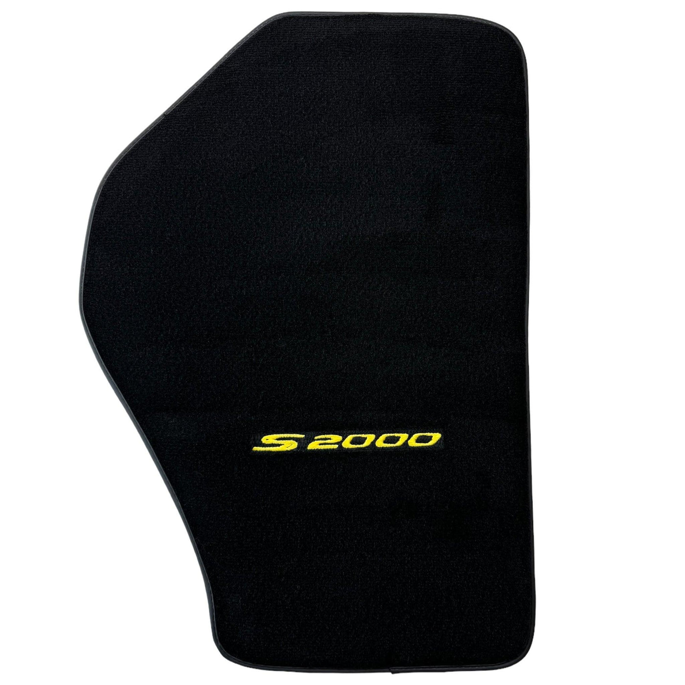 Floor Mats for Honda S2000 (1999–2004) Black Tailored with Yellow S2000 Logo - AutoWin