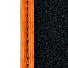 Black Sheepskin Floor Mats for Rolls-Royce Cullinan | Orange Trim - AutoWin