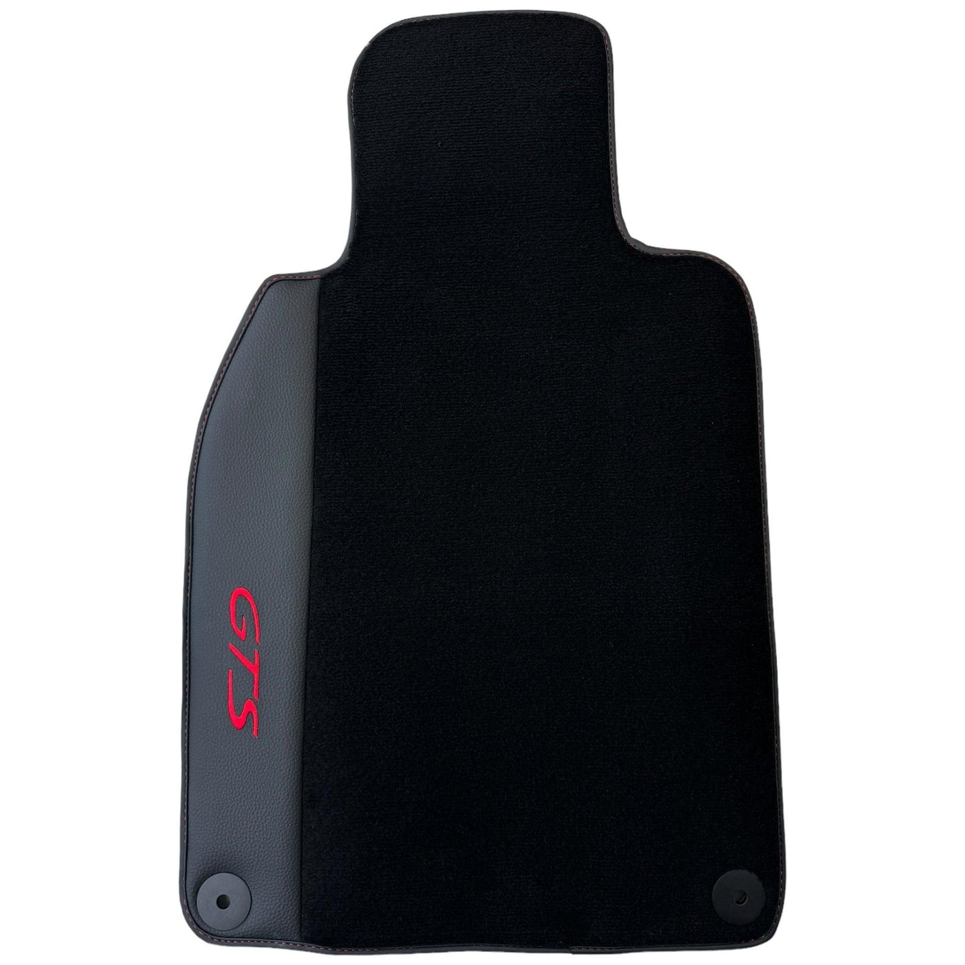 Black Floor Mats for Porsche 911 - 992 GTS (2019-2024) with Leather - AutoWin