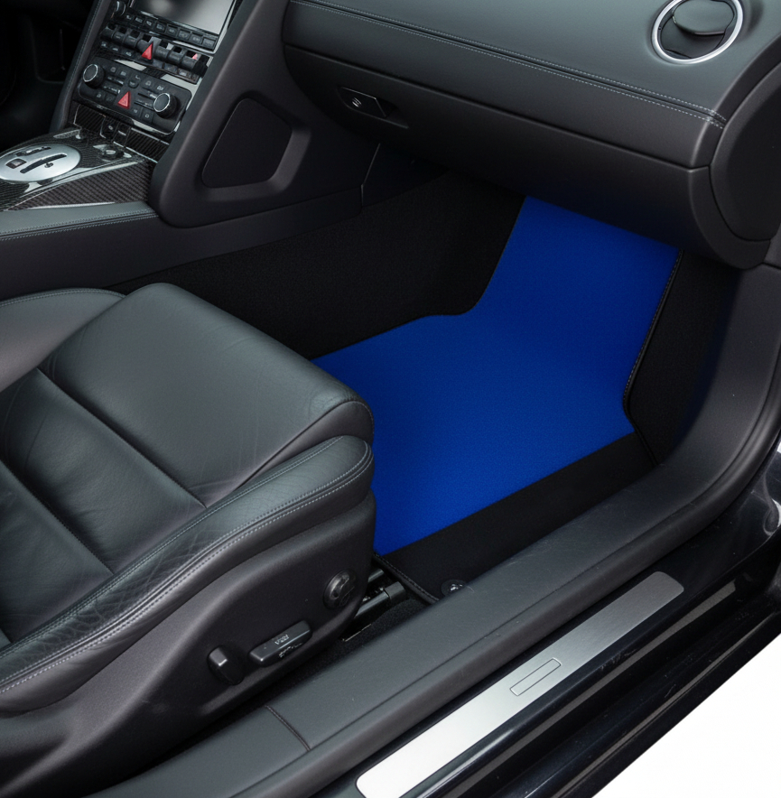 Tappetini per auto Blu Su Misura per Lamborghini Gallardo