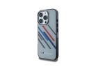 Grey BMW Motorsport IML Random Stripes Hardcase for iPhone 16 Pro (6.3")