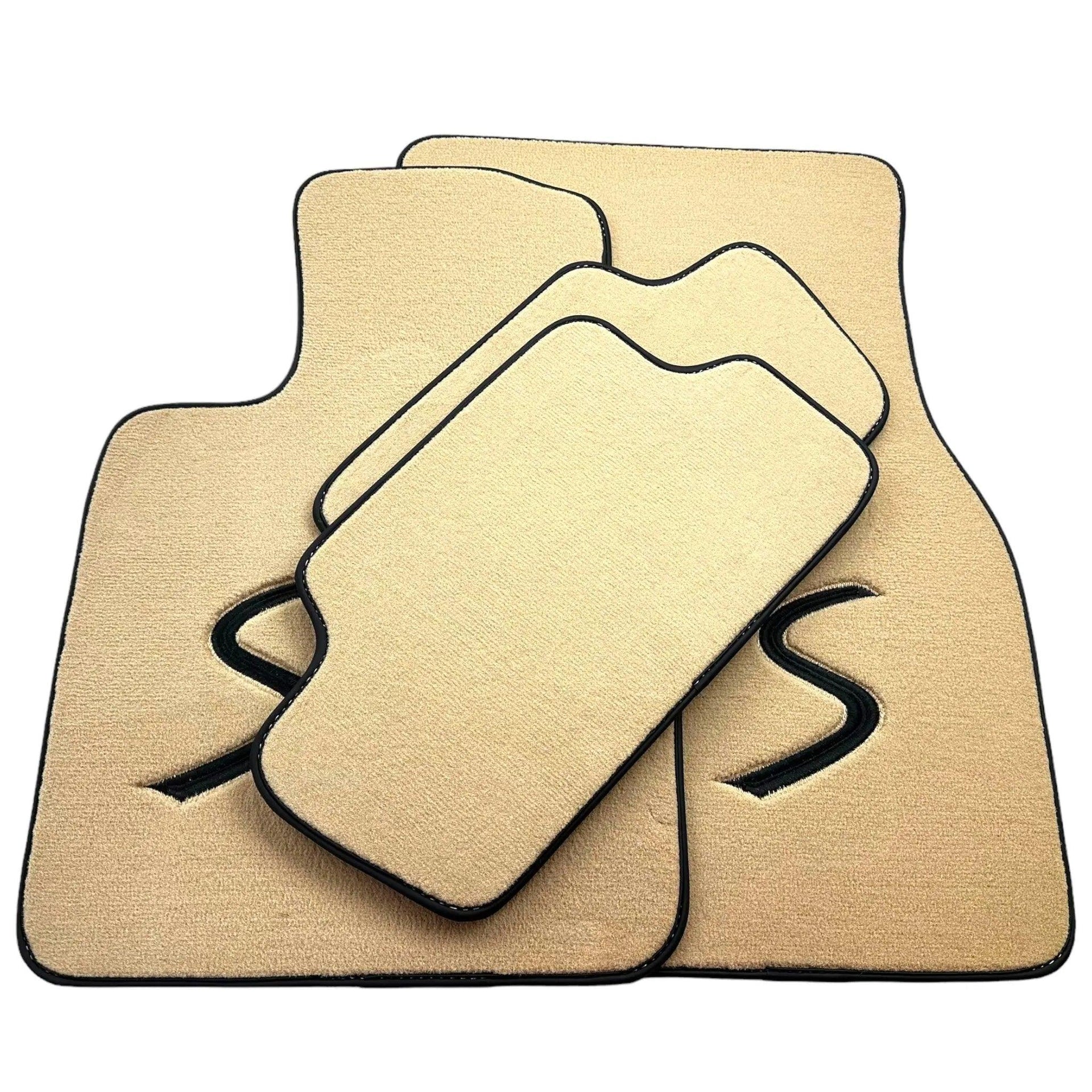 Beige Floor Mats for Mini Clubman F54 (2015-2019) - AutoWin