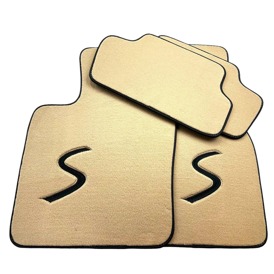 Beige Floor Mats for Mini Clubman F54 (2015-2019) - AutoWin