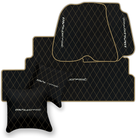 Premium Black Leather Floor Mats for Ferrari F12 (2012-2022)
