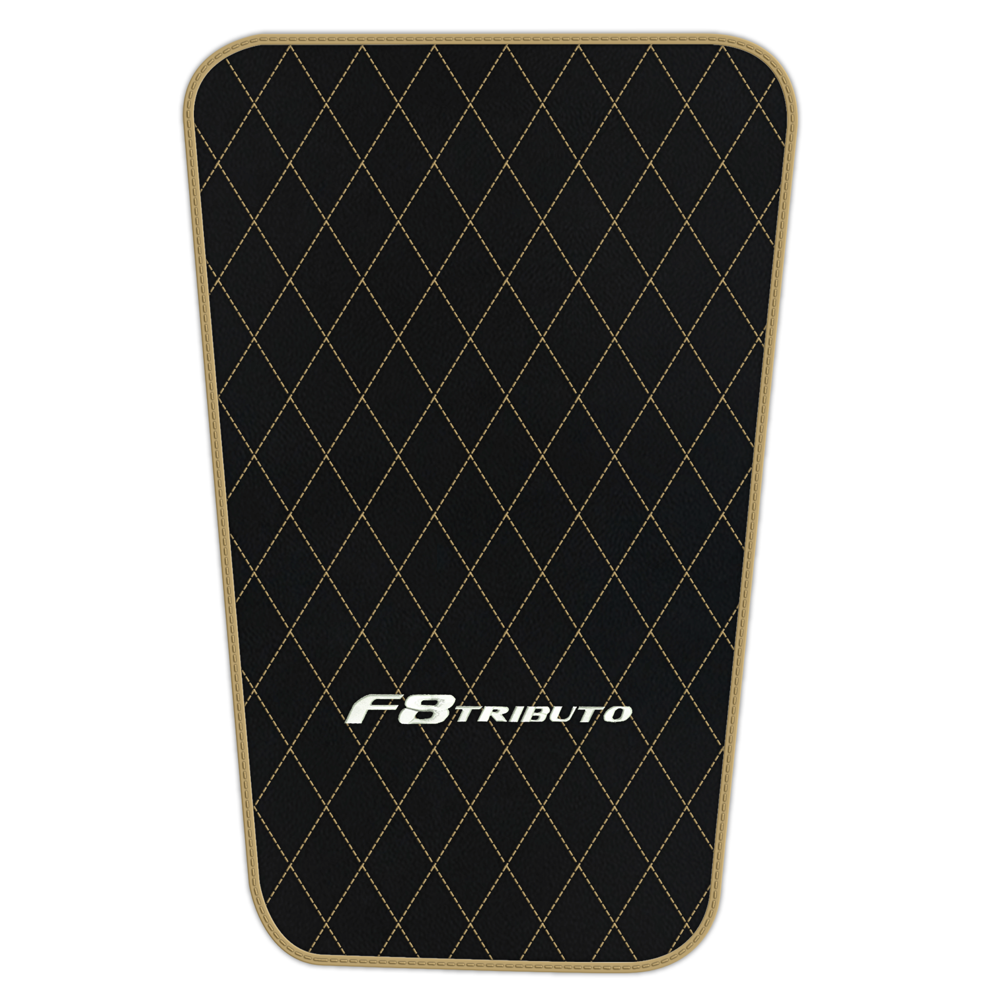 Premium Black Leather Floor Mats for Ferrari F8 Spider (2019-2023)