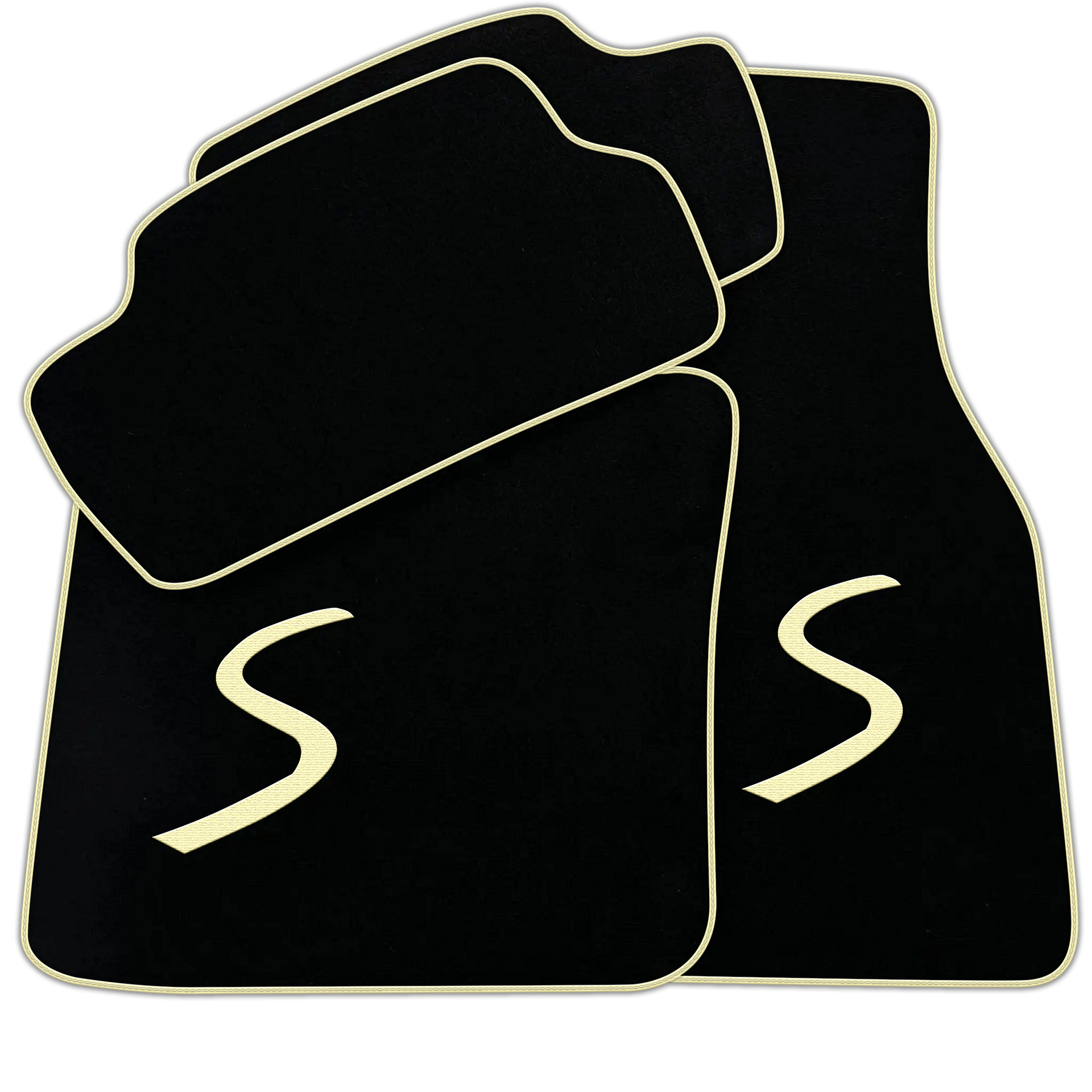 Black Floor Mats for Mini Cooper / One Electric (2020-2023)