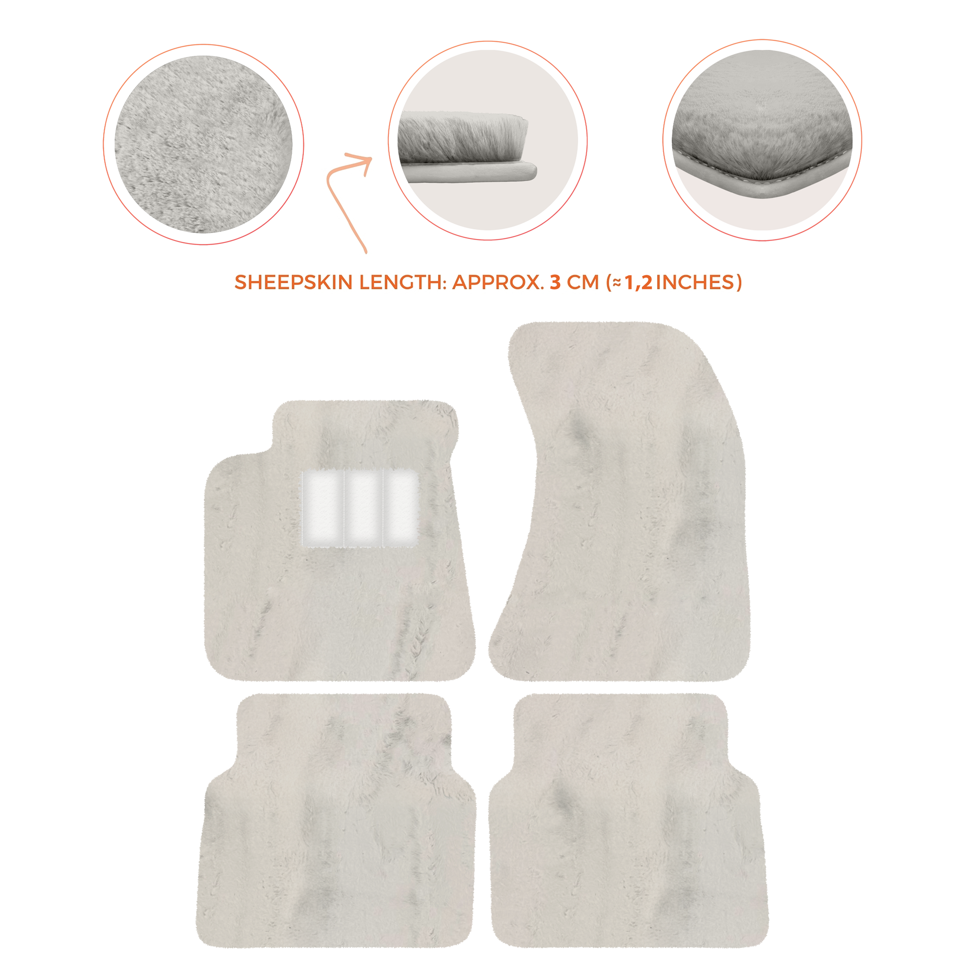 Luxury Sheepskin Floor Mats for Rolls-Royce Wraith (2013-2023)