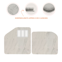 Sheepskin Floor Mats for Aston Martin Vulcan (2015-2016) Track Car - Luxury