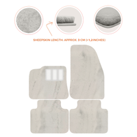 Premium Sheepskin Floor Mats for Porsche 987 Boxster (2005-2012)