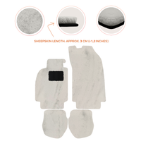 Tapis de voiture en peau de mouton pour Porsche 911 - 964 (1989-1994) - Longueur de peau de mouton, Options de couleur variées