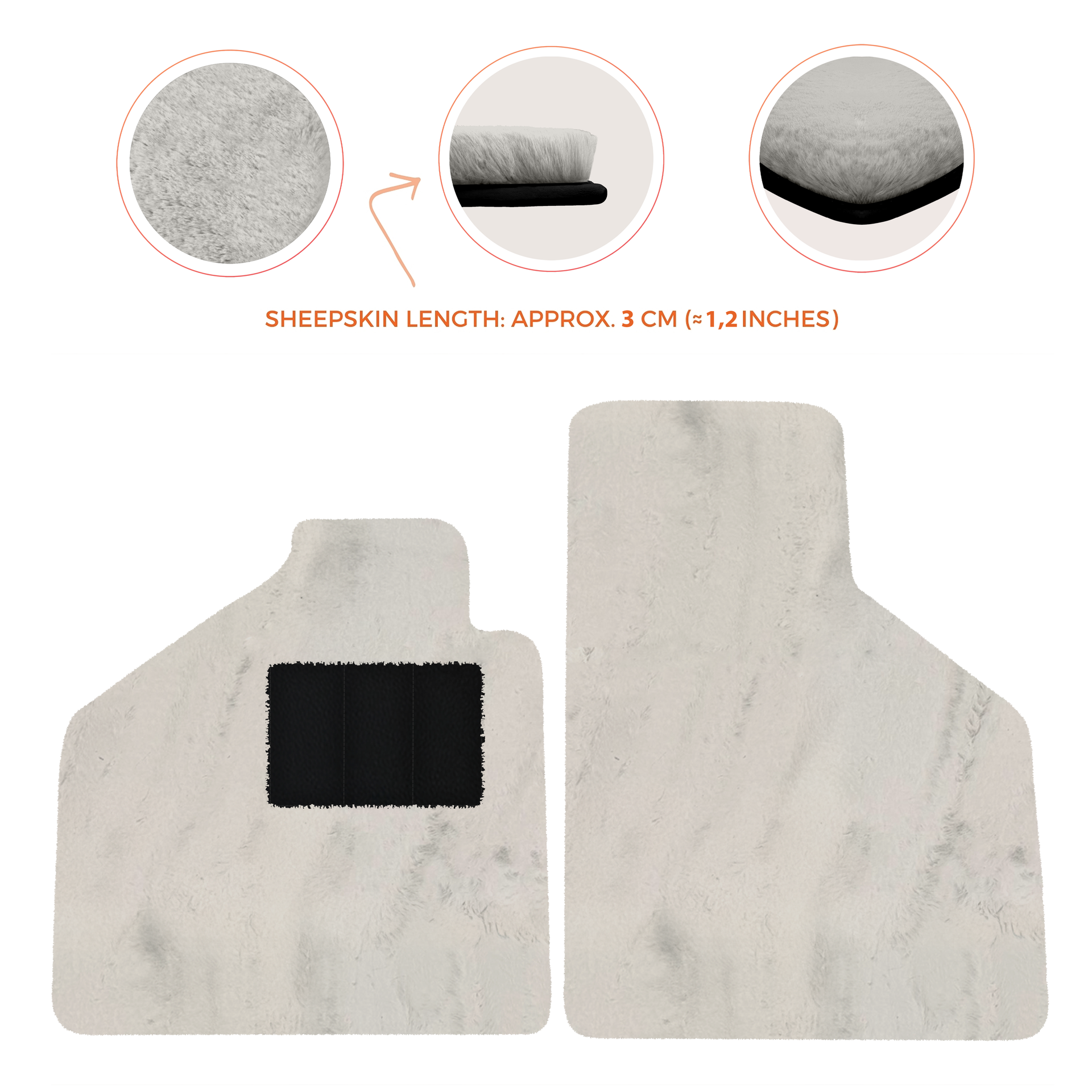 Premium Sheepskin Floor Mats for Lamborghini Aventador (2012-2022)