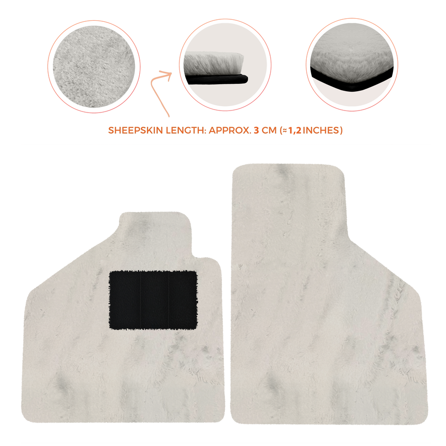 Premium Sheepskin Floor Mats for Lamborghini Aventador (2012-2022)