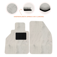 Tapis de voiture en peau de mouton pour Porsche 986 Boxster (1996-2004) - Longueur de peau de mouton, Options de couleur variées