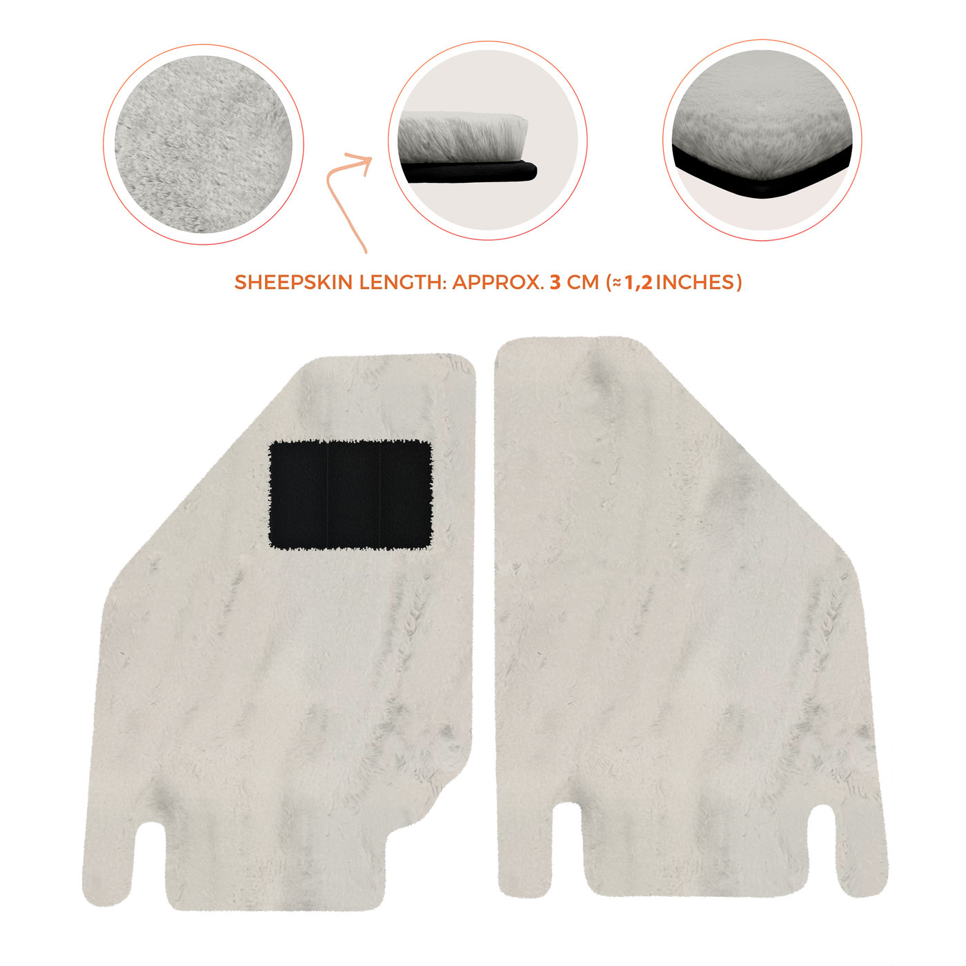 Premium Sheepskin Floor Mats for Ferrari Purosangue (2023-2024)