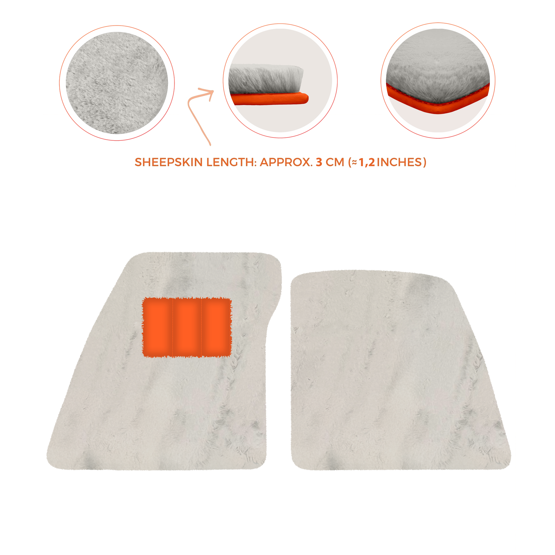 Premium Sheepskin Floor Mats for Ferrari 296 GTS (2022-2025)