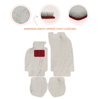 Tapis de voiture en peau de mouton pour Porsche 911 - 964 (1989-1994) - Longueur de peau de mouton, Options de couleur variées
