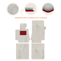 Luxurious Premium Sheepskin Floor Mats for Bentley Arnage (1998-2009)