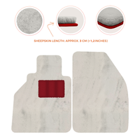Tapis de voiture en peau de mouton pour Porsche 986 Boxster (1996-2004) - Longueur de peau de mouton, Options de couleur variées