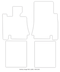 Custom Sheepskin Floor Mats for Bentley Arnage Red Label RL (1998-2009)