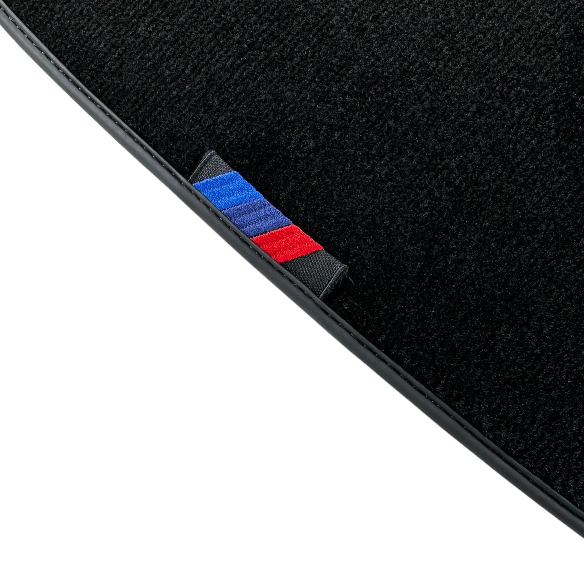 Black Floor Mats For BMW Z4 Series G29 With 3 Color Stripes Tailored Set Perfect Fit - AutoWin