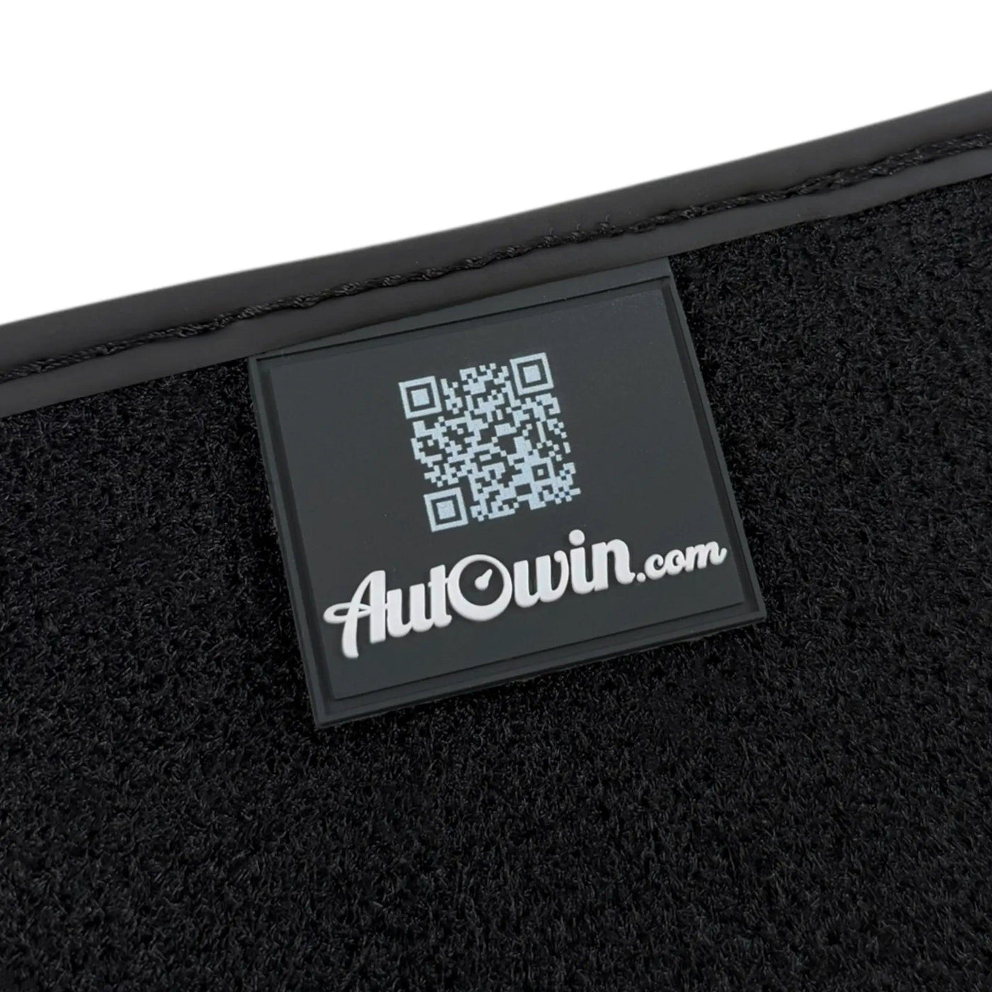 Black Floor Mats for BMW G61 (2023-2026) Touring | Green Leather Borders