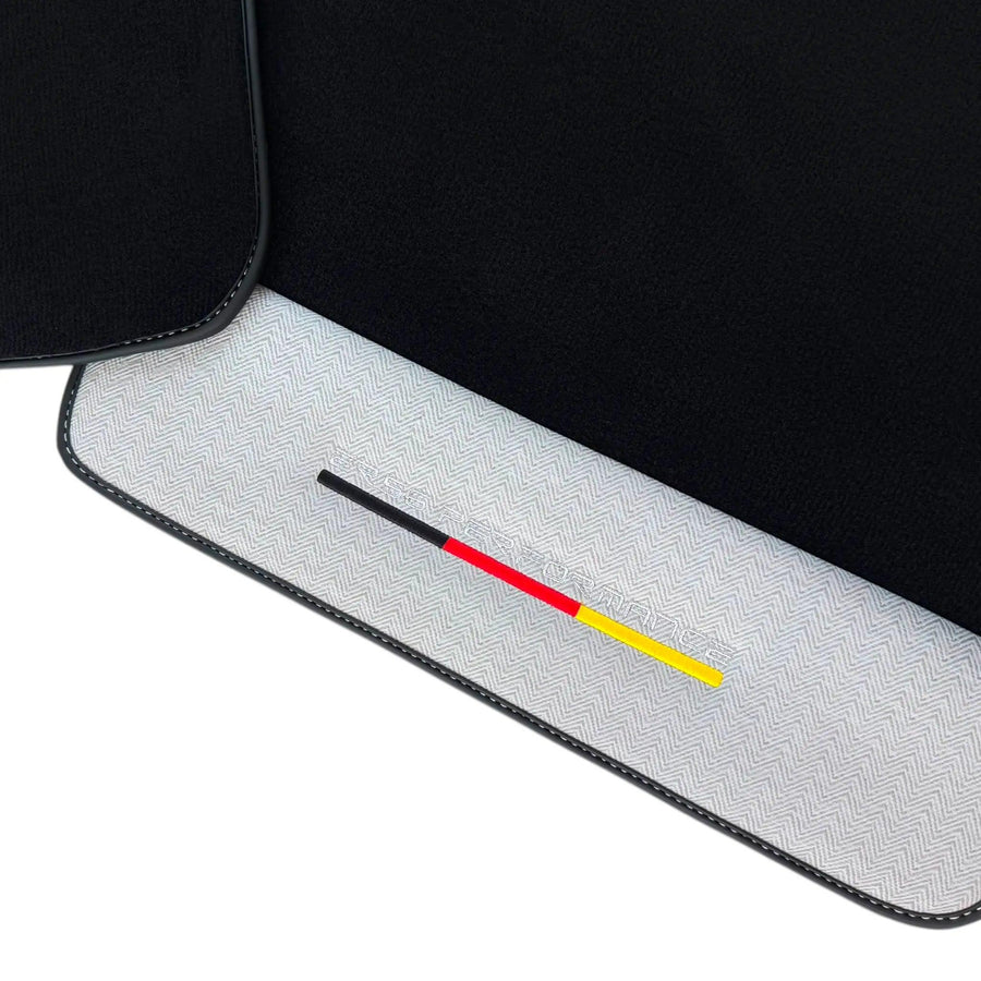 Black Floor Mats for BMW G60 (2023-2026) Sedan with Gray Leather