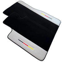 Black Floor Mats for BMW M5 G90 (2023-2026) Sedan with Gray Leather