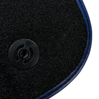 Black Floor Mats for Ferrari 812 GTS (2019-2023) with Carbon Leather - AutoWin