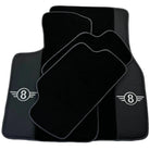 Black Floor Mats for Mini Cabrio R52 Convertible (2004-2009) with Gray Trim - AutoWin