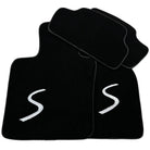 Black Floor Mats for Mini Cabrio R56 Convertible (2009-2016) - AutoWin
