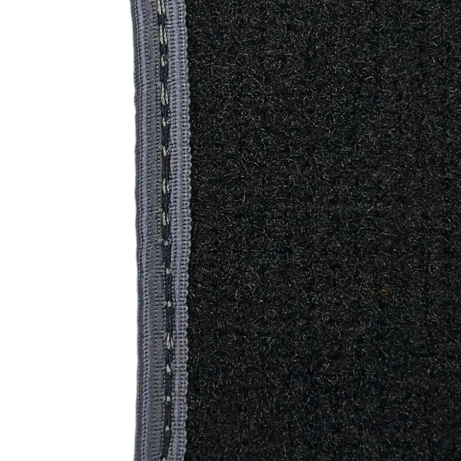Black Floor Mats for Mini Cabrio R56 Convertible (2009-2016) with Gray Trim - AutoWin