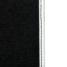 Black Floor Mats for Mini Countryman F60 (2017-2023) with Leather | White Trim - AutoWin