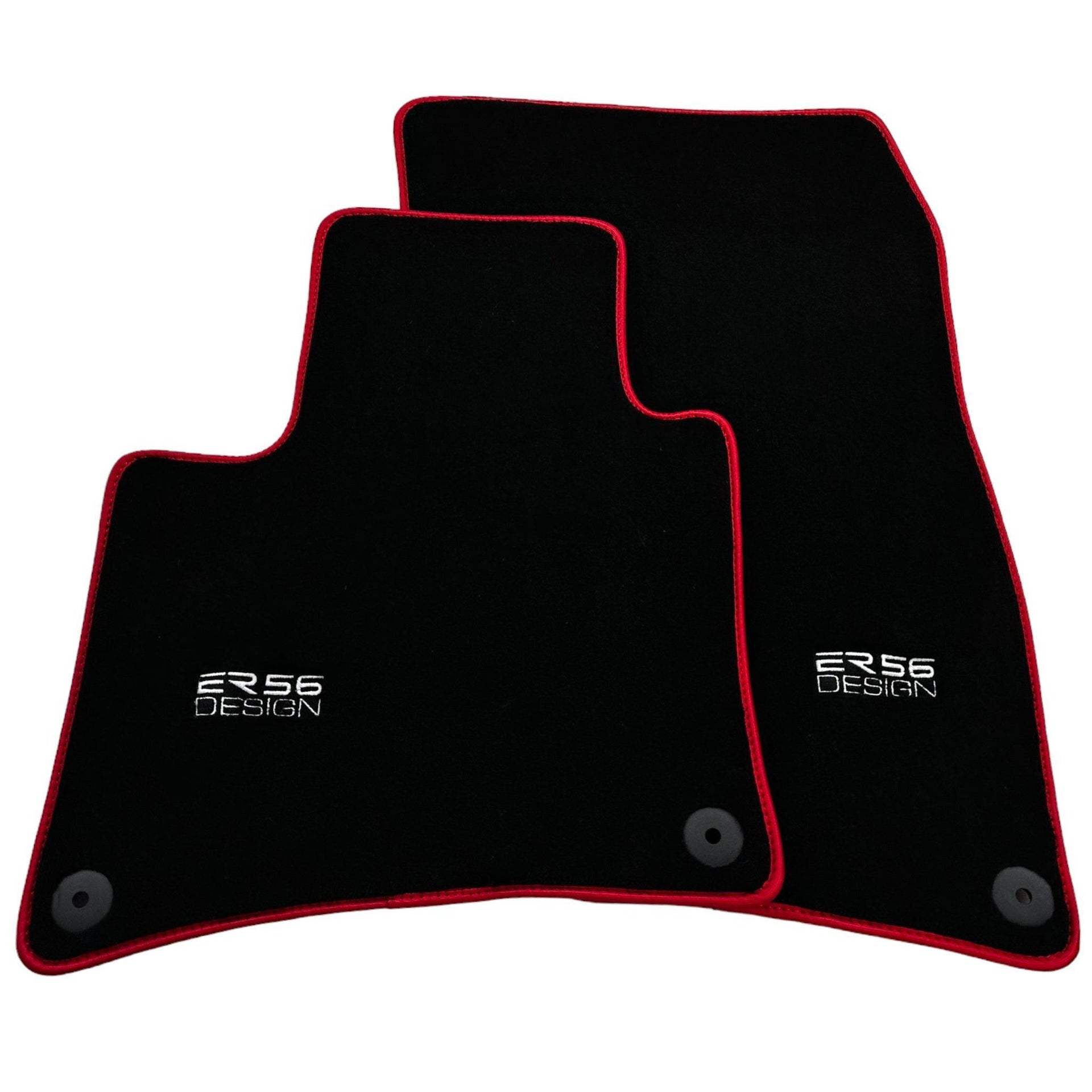 Black Floor Mats for Porsche Cayenne (2010-2018) ER56 Design - AutoWin