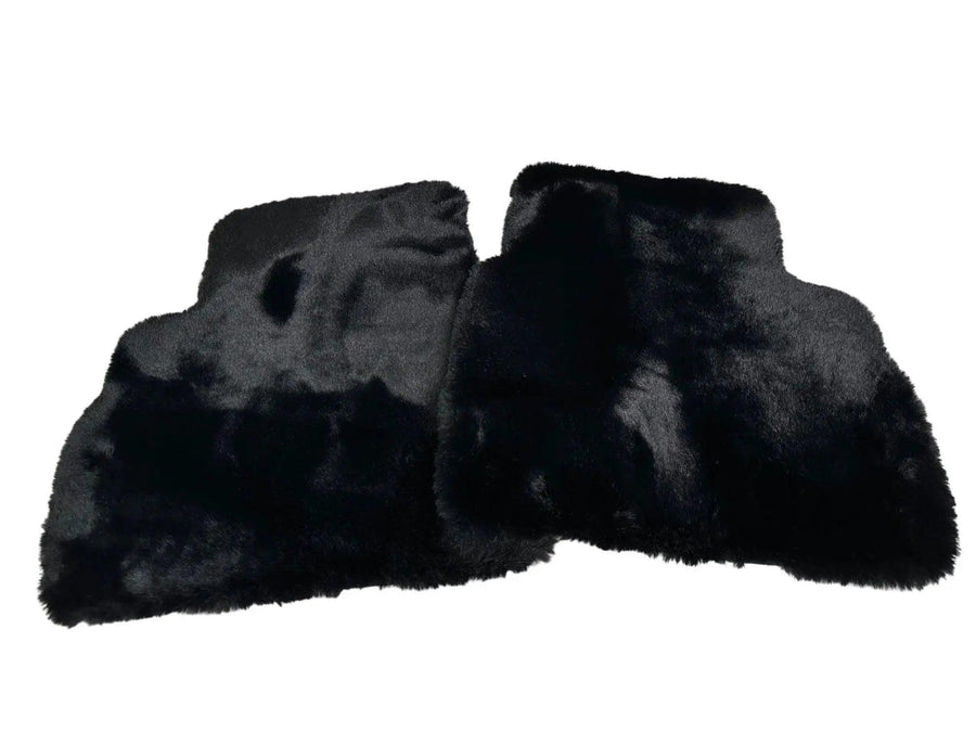 Black Sheepskin Floor Mats For Mercedes Benz B-Class W246 4Matic (2011-2019) | ER56 Design - AutoWin
