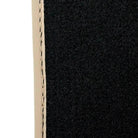 Black Stitched Leather Floor Mats for Maserati GranTurismo Sport (2012-2019) | Beige Trim - AutoWin