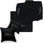 Custom Black Leather Floor Mats for Ferrari 812 Superfast (2018-2023)