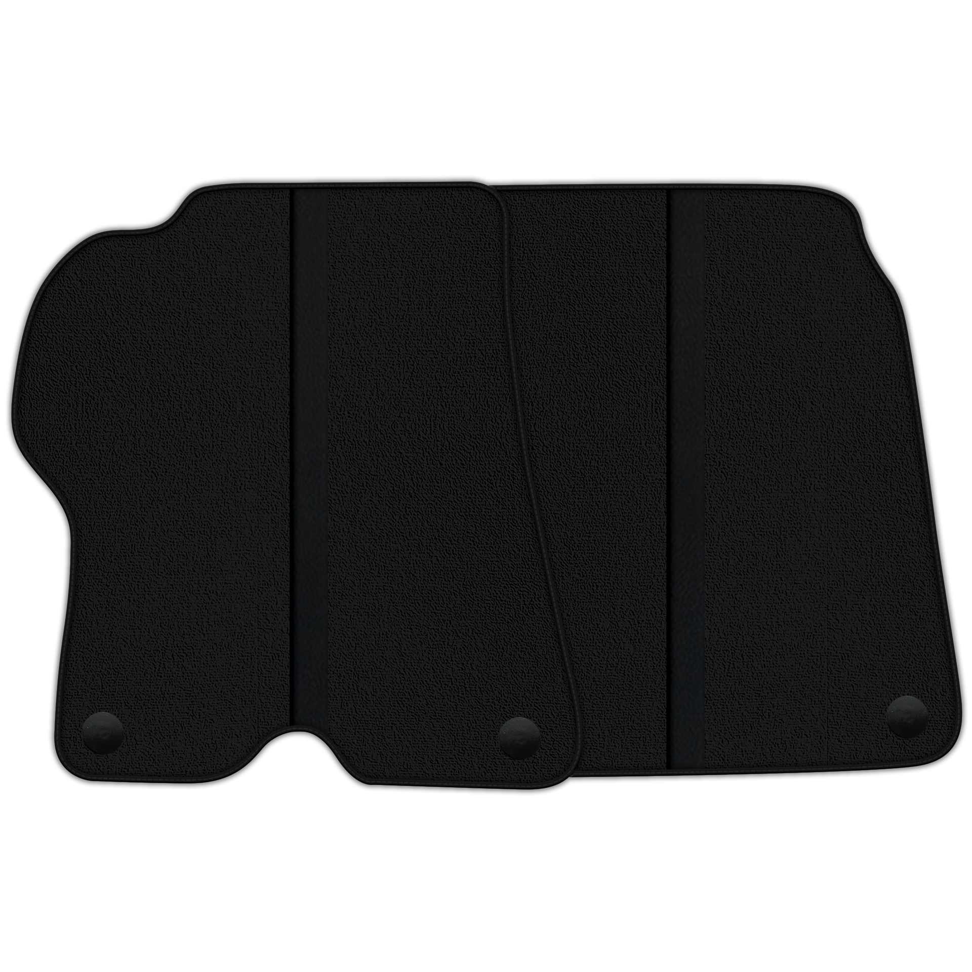 Custom Black Leather Line Floor Mats for Ferrari California 2008-2014