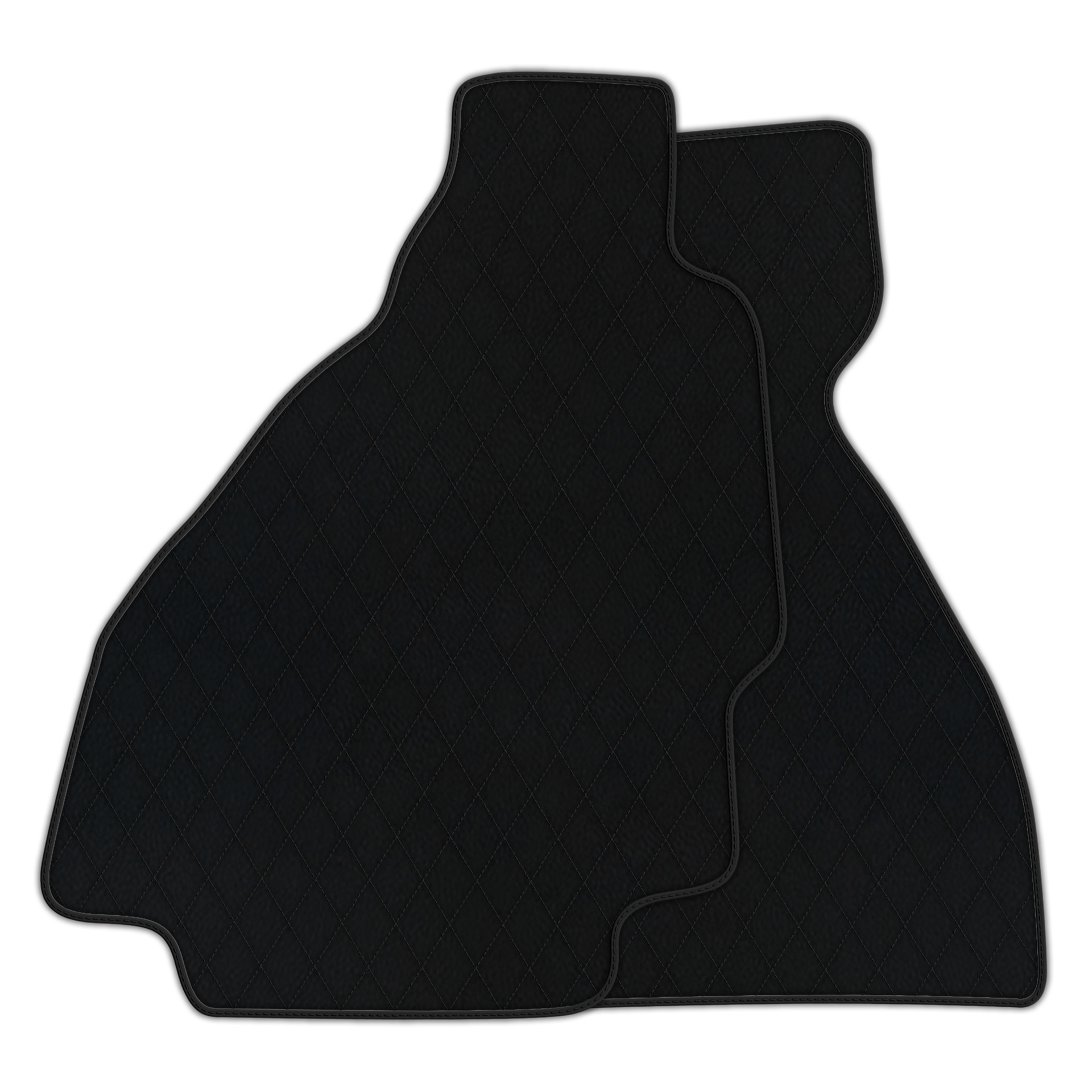 Premium Black Leather Floor Mats for Ferrari 328 GTS (1985-1989)