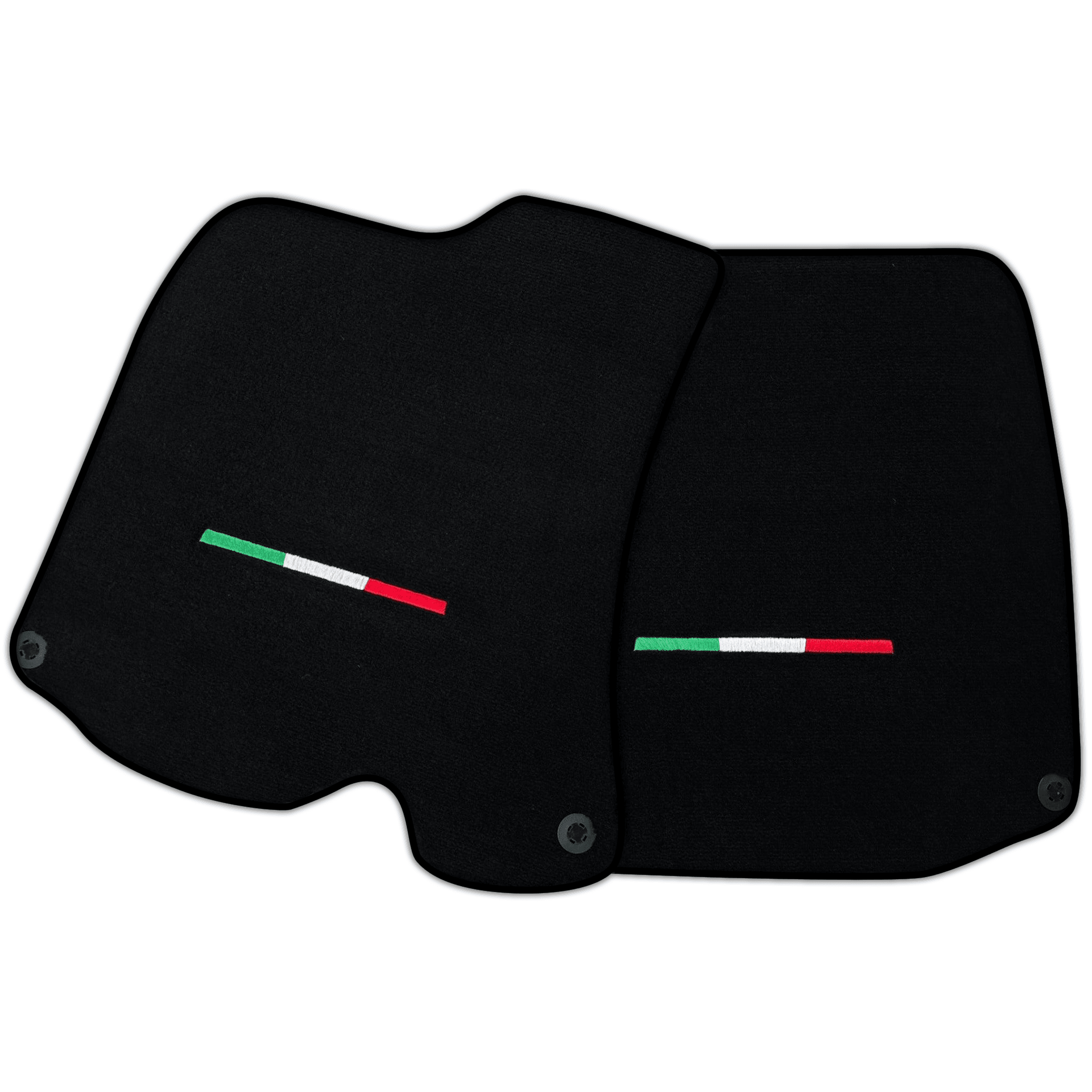 Black Floor Mats For Ferrari Portofino (2018-2023) Italian Edition