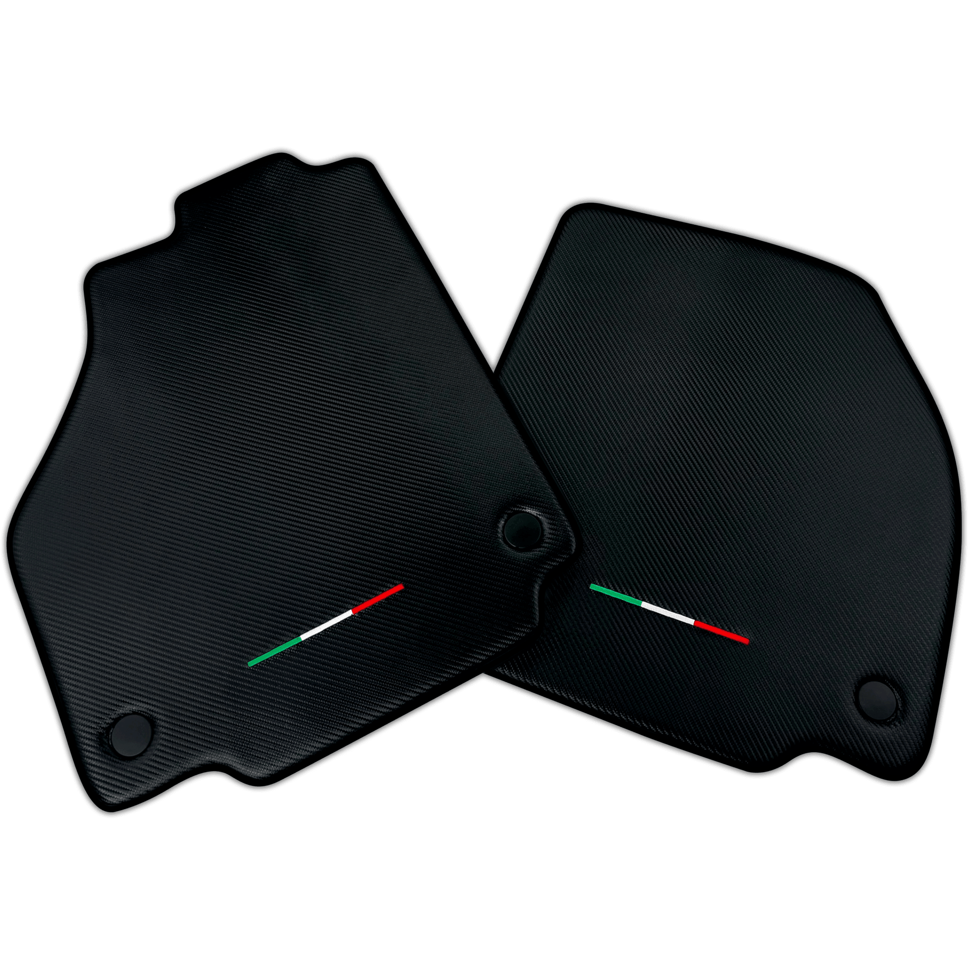 Floor Mats For Ferrari 488 Spider 2015-2022 Carbon Fiber AutoWin Brand Italian Edition