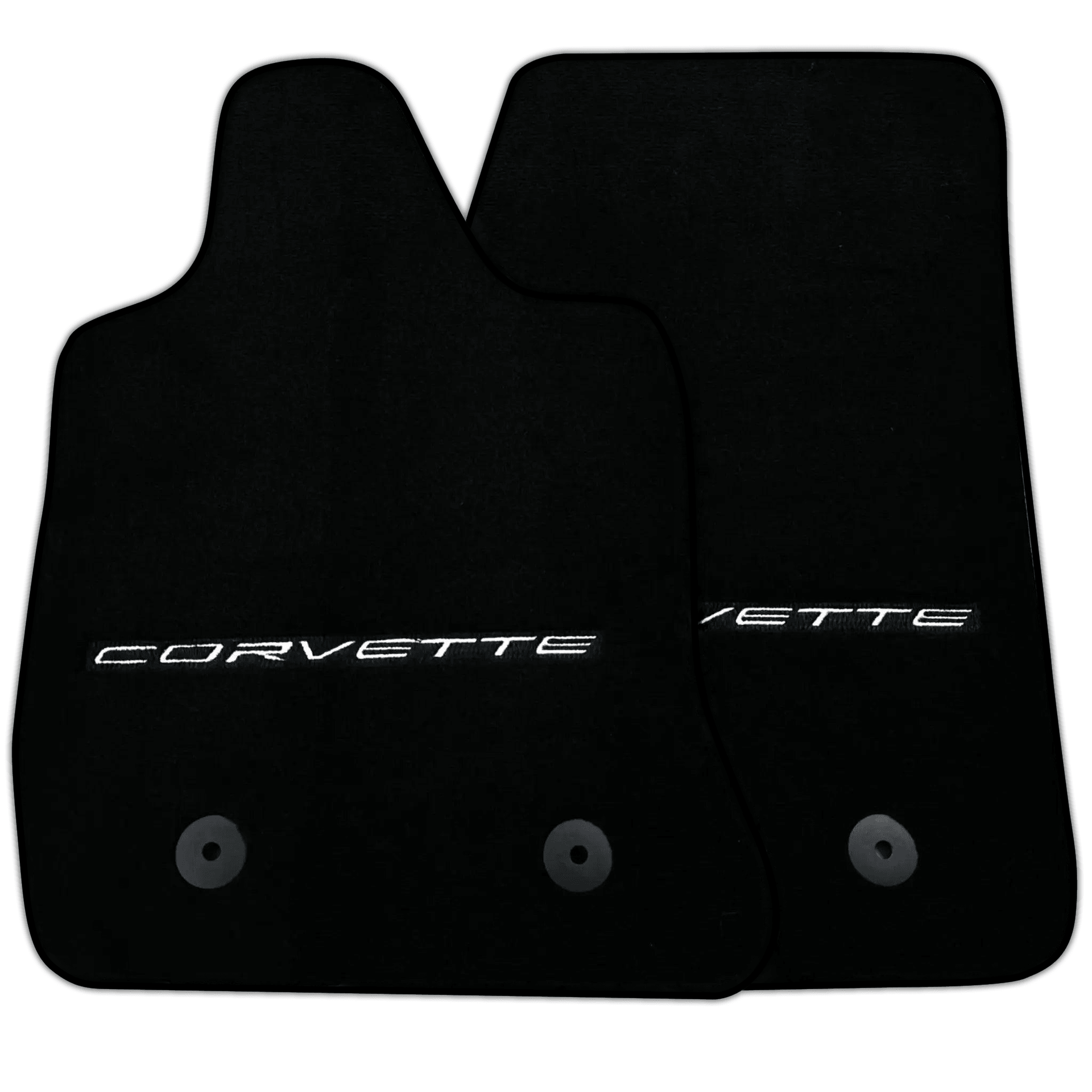 Black Floor Mats for Chevrolet Corvette C7 (2014-2019) | Various Trim Colors