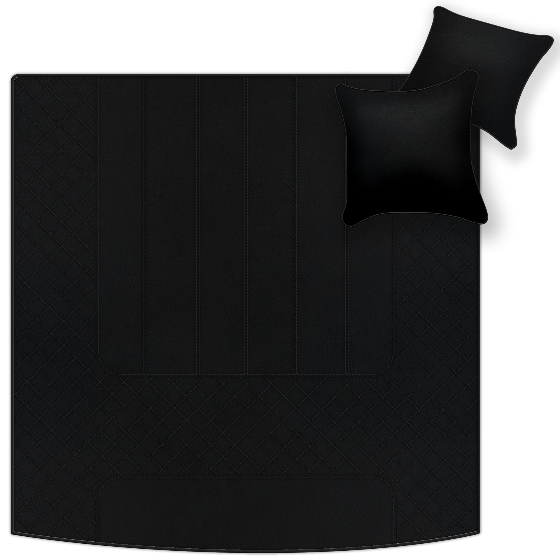 Tapis de voiture pour Bentley Flying Spur (2019-2023) en cuir Alcantara orange - AutoWin