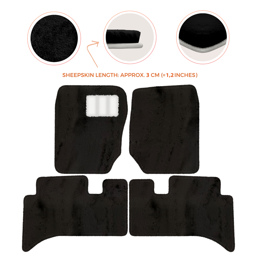 Premium Sheepskin Floor Mats for Range Rover Sport L460 (2022-2024)