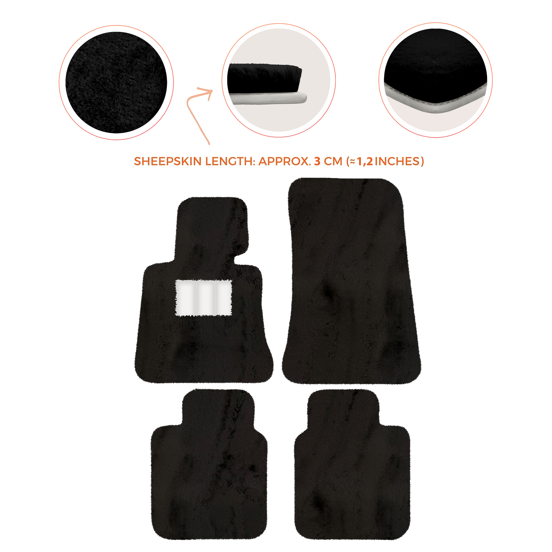 Luxury Sheepskin Floor Mats for Rolls-Royce Ghost Series I (2010-2014)