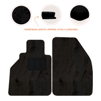 Tapis de voiture en peau de mouton pour Porsche 986 Boxster (1996-2004) - Longueur de peau de mouton, Options de couleur variées