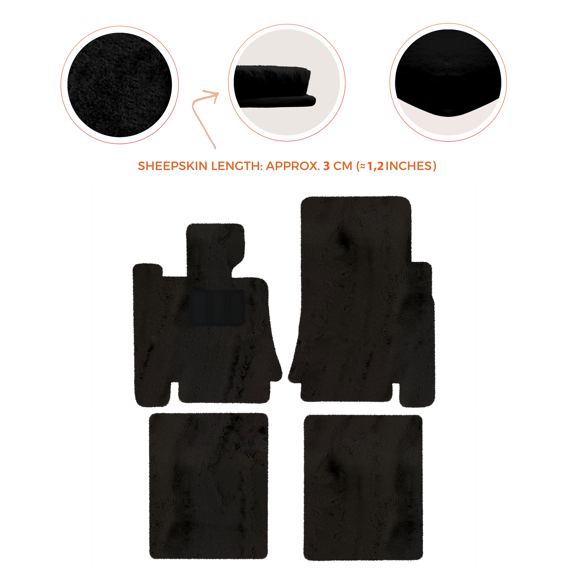 Premium Sheepskin Floor Mats for Bentley Mulsanne (2010-2020)